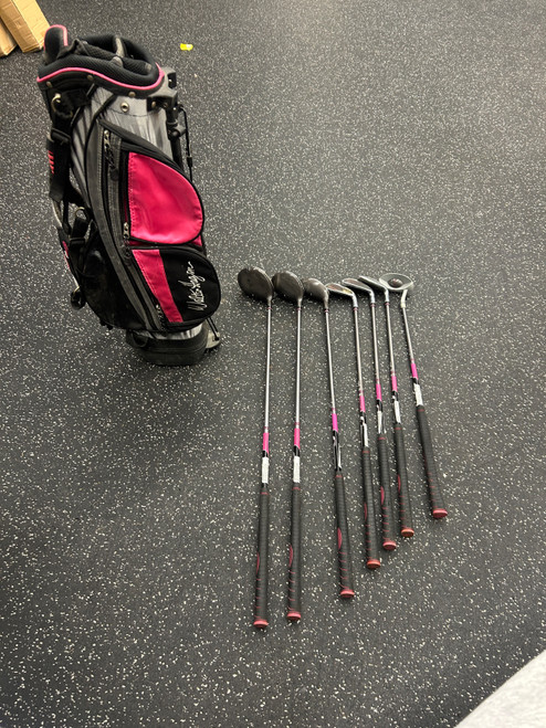 Vist Large View of Product Image Which is Used Walter Hagen HAGEN JR SERIES II Jr Package Set RH Pink 8 Piece