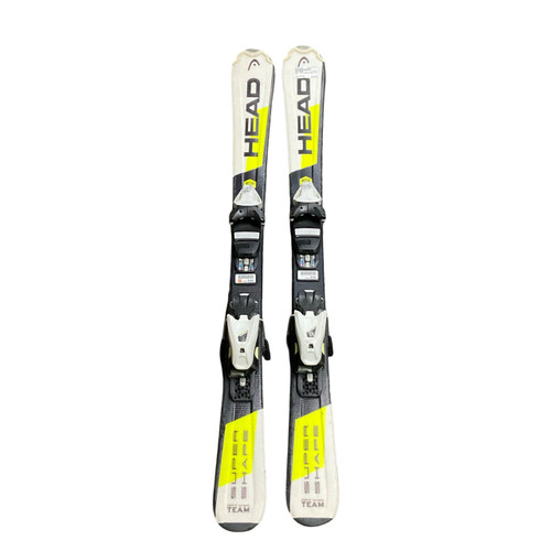 Vist Large View of Product Image Which is Used Head SUPER SHAPE TEAM Boys DH Ski/Binding Yellow 117 cm