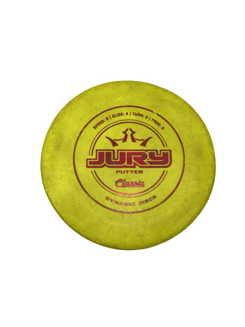 Vist Large View of Product Image Which is Used Dynamic Discs DEPPUTYN CLASSIC Disc Golf Putter Yellow