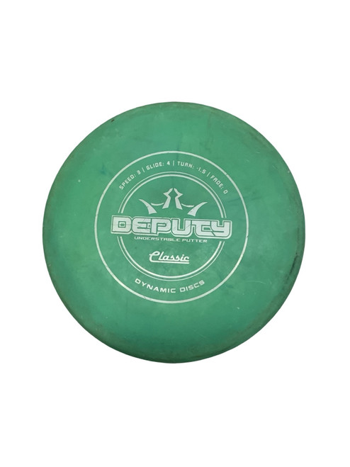 Vist Large View of Product Image Which is Used Dynamic Discs DEPPUTYN CLASSIC Disc Golf Putter Green