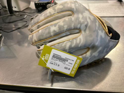 Vist Large View of Product Image Which is Used Rawlings REV204-1X BB/SB Glove RH Throw White 11 1/2"