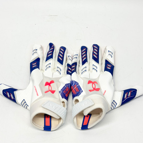 Vist Large View of Product Image Which is Used Under Armour F8 TEXAS STATE FLAG FB Gloves White/Royal/Red MD
