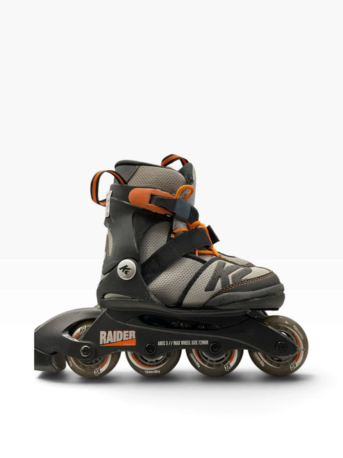 Vist Large View of Product Image Which is Used K2 RAIDER ADJ Y 11-2 Child Rec Fitness Skates Black Adjustable