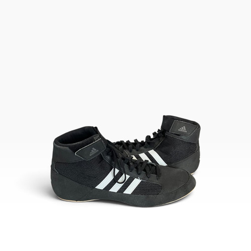 Vist Large View of Product Image Which is Used Adidas Wrestling Shoes Black Senior 10.5