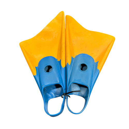 Vist Large View of Product Image Which is Used Churchill Underwater Fins Orange SM