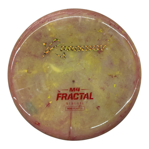 Vist Large View of Product Image Which is Used Prodigy FRACTAL M4 Disc Golf Mid Range Yellow 179g