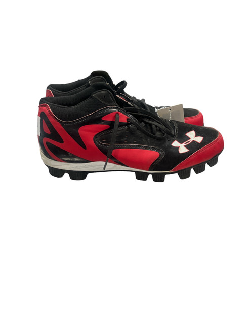Vist Large View of Product Image Which is Used Under Armour RUBBER CLEAT BB/SB Cleats Red Senior 13