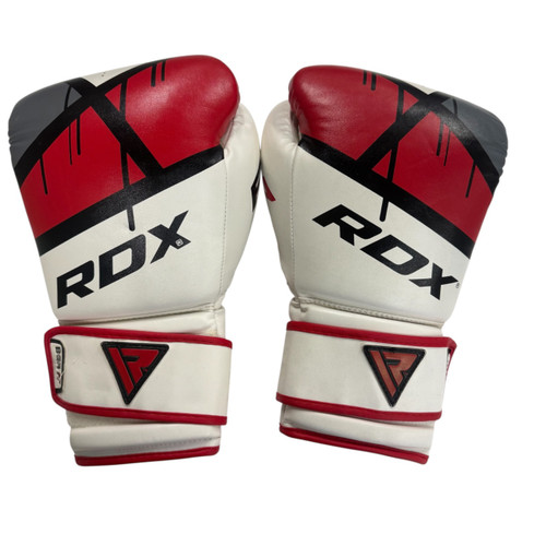 Vist Large View of Product Image Which is Used RDX Boxing Gloves White LG