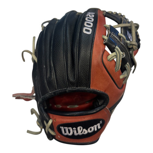 Vist Large View of Product Image Which is Used Wilson A2000 BB/SB Glove RH Throw Black 11 1/2"