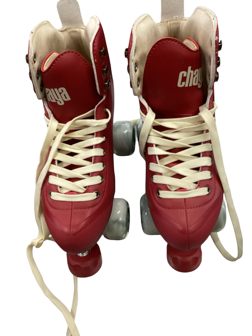 Vist Large View of Product Image Which is Used CHAYA MELROSE Senior Roller Quad Skates Red Senior 9