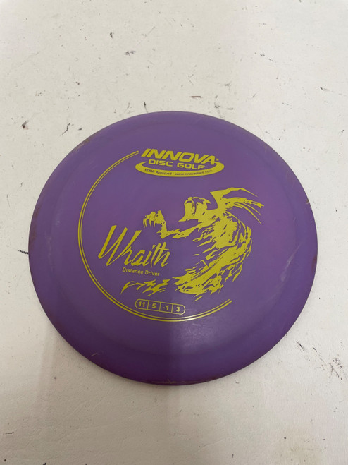 Vist Large View of Product Image Which is Used Innova DX WRAITH DISTANCE DRIVER Disc Golf Driver Purple