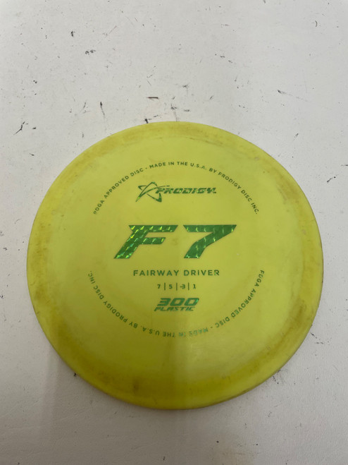 Vist Large View of Product Image Which is Used Prodigy F7 FAIRWAY DRIVER Disc Golf Driver Optic Yellow
