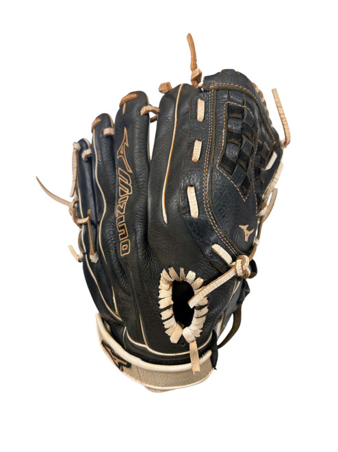 Vist Large View of Product Image Which is Used Mizuno SOFTBALL GLOVE BB/SB Glove RH Throw White 12 1/2"