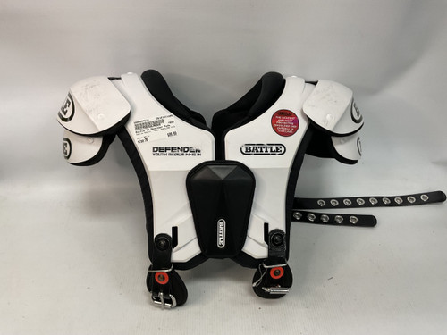 Vist Large View of Product Image Which is Used Battle Sports SHOULDER PADS FB Shoulder Pads White MD