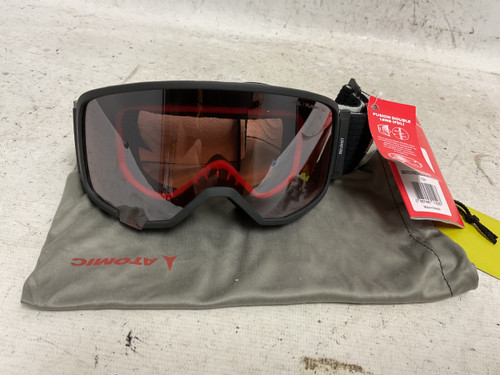 Vist Large View of Product Image Which is Used Atomic REVENT S FDL Snow Goggles Adult Black And Red