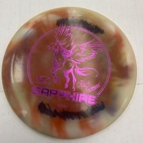 Vist Large View of Product Image Which is Used Latitude 64 OPTO SAPPHIRE Disc Golf Driver Red 163g