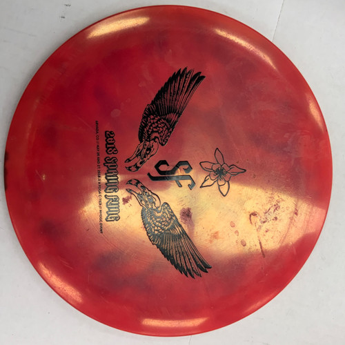 Vist Large View of Product Image Which is Used Dynamic Discs FUSION FELON Disc Golf Driver Red 174g