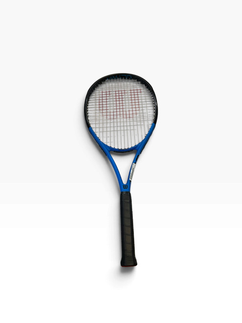 Vist Large View of Product Image Which is Used Wilson ULTRA TOUR XP103 Adult Tennis Racquet Royal Blue 4 3/8"