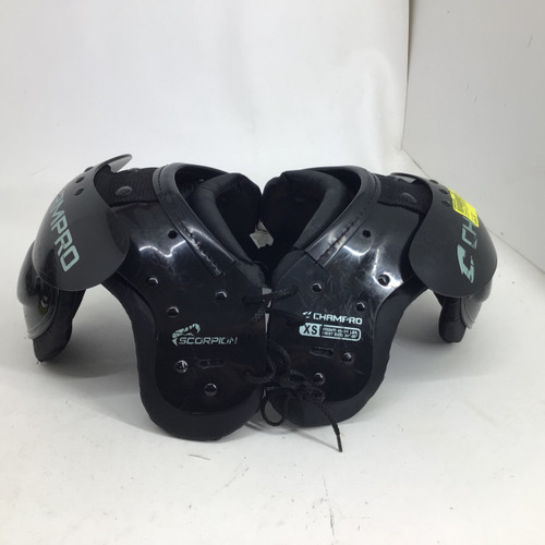 Vist Large View of Product Image Which is Used Champro SCORPION YTH XS 24-26 IN FB SHOULDER PAD FB Shoulder Pads Black XS