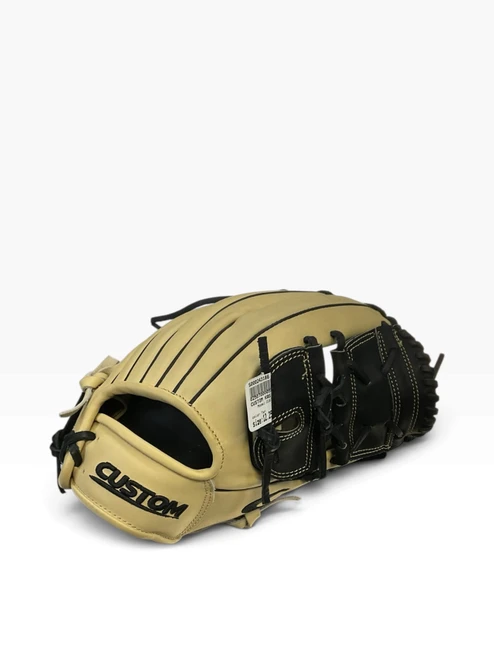 Vist Large View of Product Image Which is Used CUSTOM KAS RH THROW 12.25 BB/SB Glove RH Throw Tan 12 1/4"