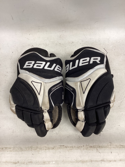 Vist Large View of Product Image Which is Used Bauer SUPREME ONE35 Junior Gloves Black 10"