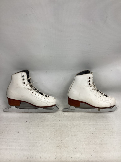 Vist Large View of Product Image Which is Used Riedell FIGURE SKATES Girls Figure Skate White Junior 03.5