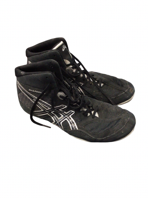 Vist Large View of Product Image Which is Used Asics Wrestling Shoes Black Senior 10.5