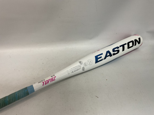 Vist Large View of Product Image Which is Used Easton TOPAZ BB/SB Fastpitch Bat White 28"