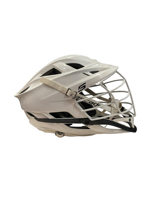 Vist Large View of Product Image Which is Used Cascade S OSFM Lacrosse Helmet White One Size