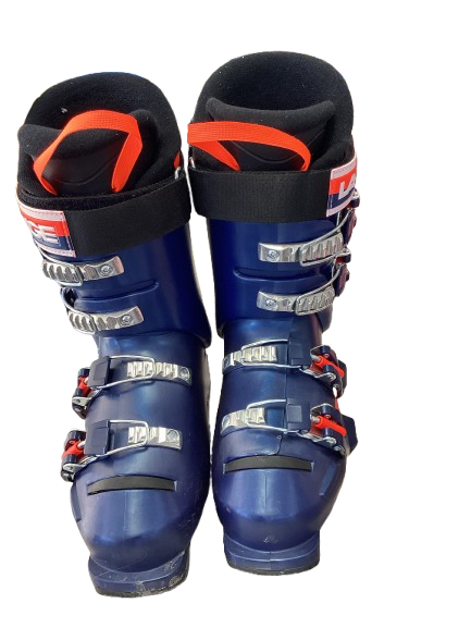 Vist Large View of Product Image Which is Used Lange RSJ 65 Boys DH Ski Boot Navy Blue 215 MP - J03