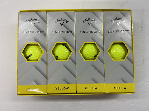 Vist Large View of Product Image Which is Used Callaway SUPERSOFT 12 Pack - Golf Balls Yellow
