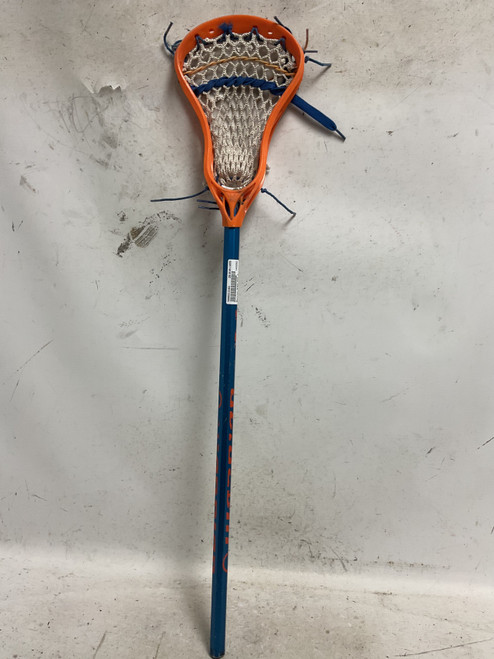 Vist Large View of Product Image Which is Used Warrior MINI EVO 4 Jr Atk/Mid Complete Stick Orange
