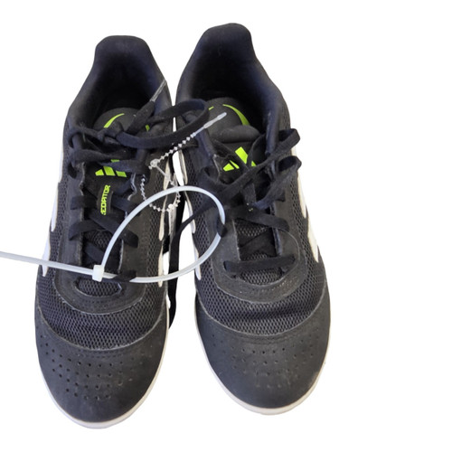 Vist Large View of Product Image Which is Used Adidas Soccer Indoor Shoes Black Junior 04