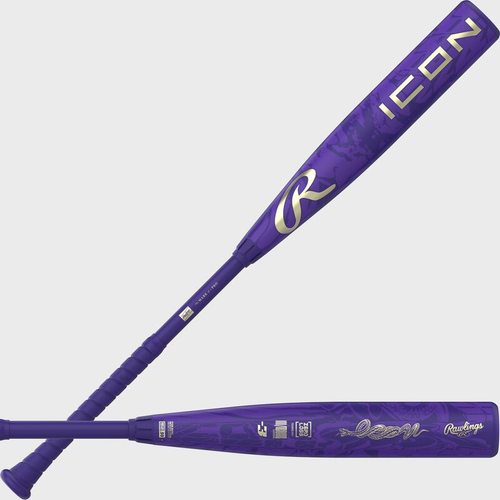 Vist Large View of Product Image Which is New Rawlings 2027 ICON BBCor Baseball -3 Bat 32"