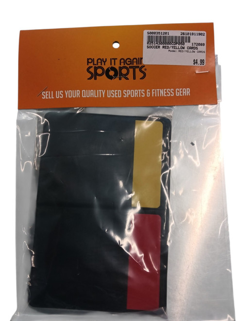 Vist Large View of Product Image Which is SOCCER REFEREE RED/YELLOW CARDS