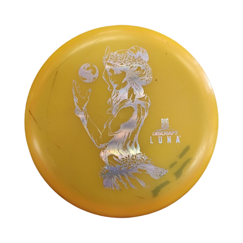Vist Large View of Product Image Which is Used Discraft BIG Z LUNA Disc Golf Putter Orange 176g