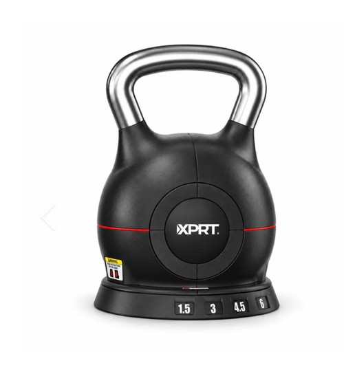 Vist Large View of Product Image Which is New ADJUSTABLE KETTLEBELL 22.5LB CAST IRON PLATES