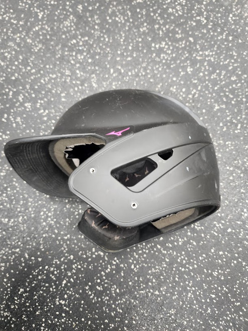 Vist Large View of Product Image Which is Used Mizuno B6 Batting Helmet No Mask Black L/XL