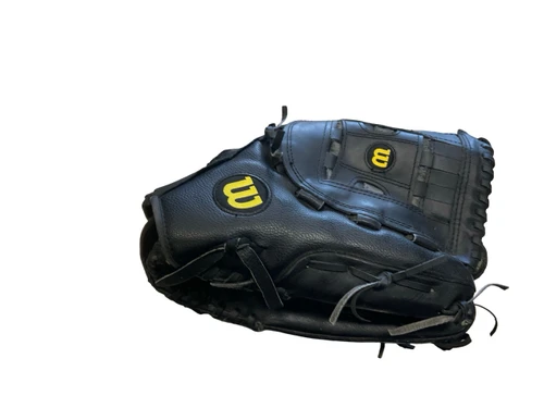 Vist Large View of Product Image Which is Used, Wilson, ELITE, BB/SB Glove, RH Throw, Black, 14"