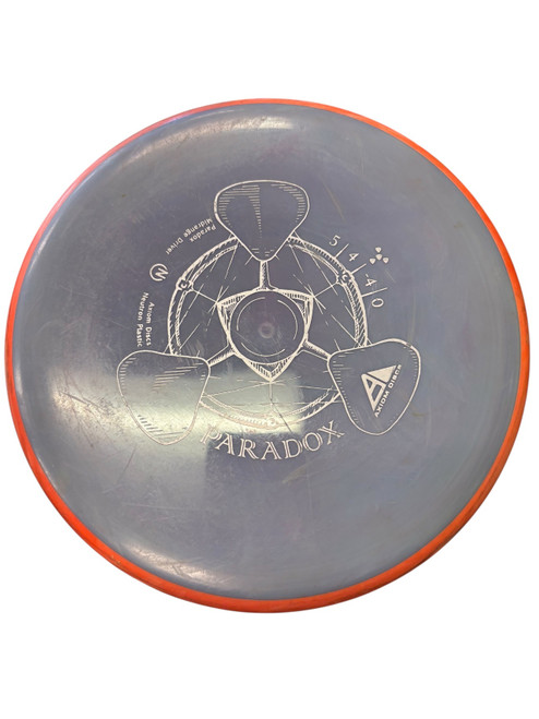 Vist Large View of Product Image Which is Used Axiom PARADOX Disc Golf Driver Grey