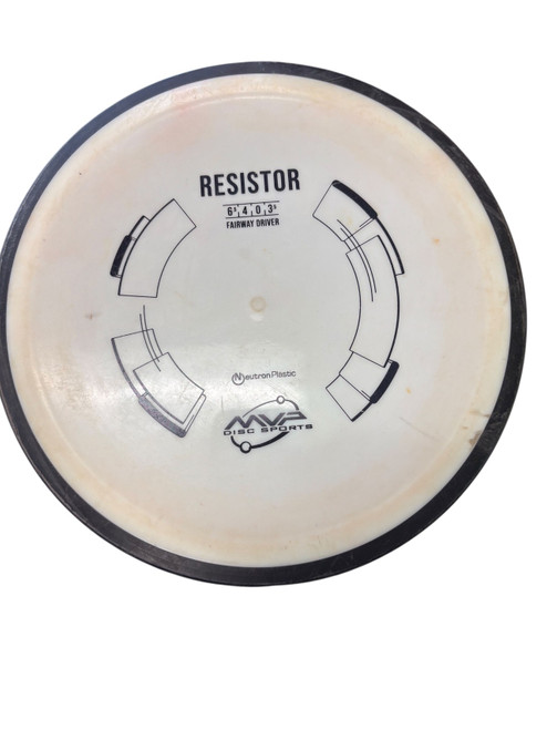 Vist Large View of Product Image Which is Used MVP RESISTOR Disc Golf Driver White