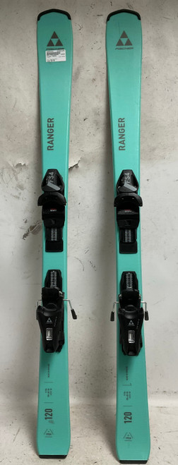 Vist Large View of Product Image Which is Used Fischer RANGER Girls DH Ski/Binding Carolina Blue 120 cm
