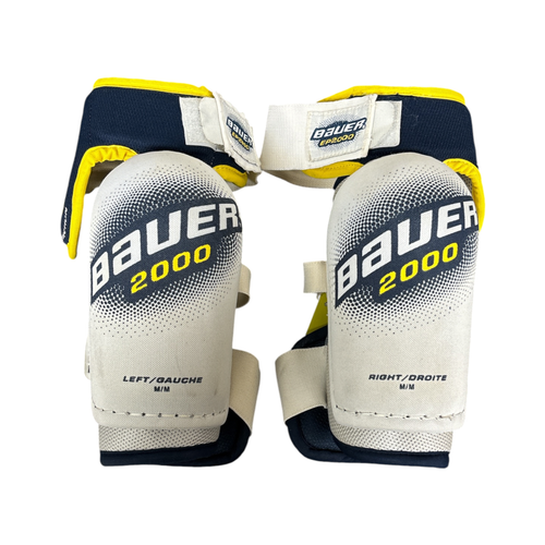 Vist Large View of Product Image Which is Used Bauer 2000 EP Senior Elbow Pads Navy Blue Medium
