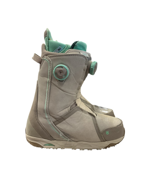 Vist Large View of Product Image Which is Used Burton FELIX BOA SZ 6.5 Womens Snowboard Boots Grey Senior 6.5