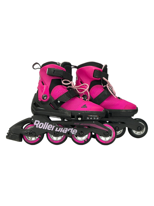 Vist Large View of Product Image Which is Used Rollerblade ADJ 2-5 Junior Rec Fitness Skates Pink Adjustable