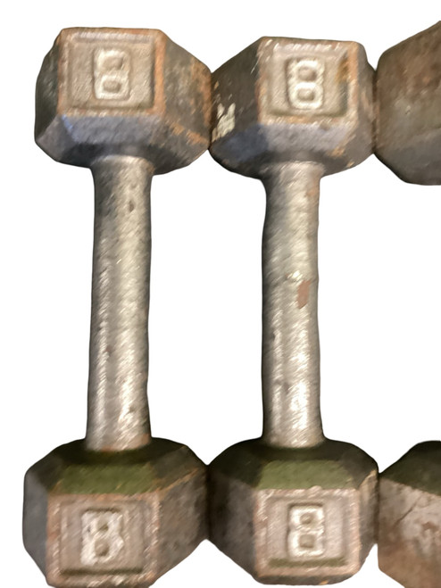 Vist Large View of Product Image Which is Used Hex Dumbbell (Each) 8 lb