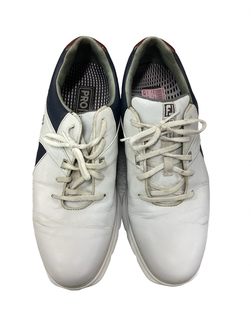 Vist Large View of Product Image Which is Used Foot Joy PRO SL Mens Golf Shoes White Senior 9