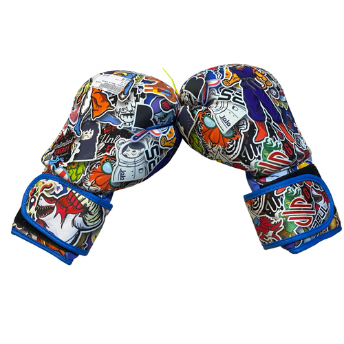 Vist Large View of Product Image Which is Used Sanabul Boxing Gloves Royal Blue Senior