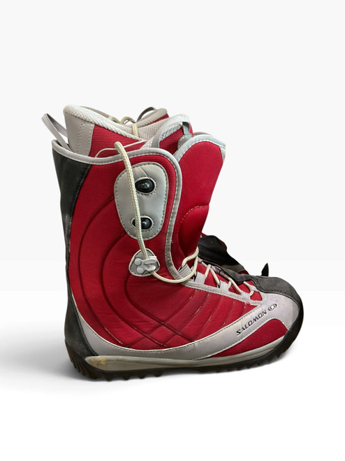 Vist Large View of Product Image Which is Used Salomon PARPETUAL Mens Snowboard Boots Red Senior 10