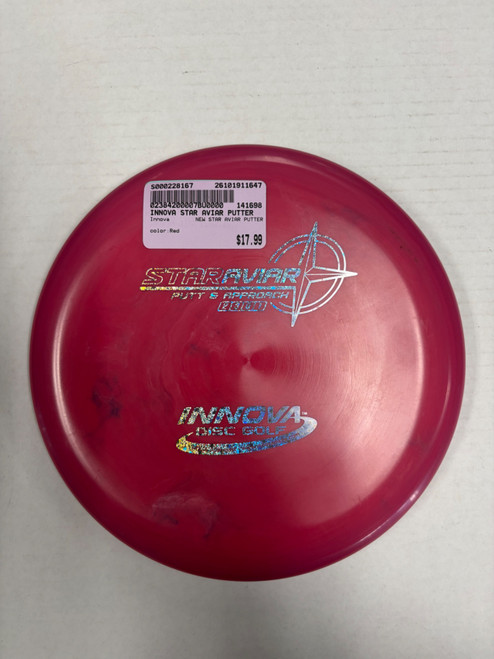 Vist Large View of Product Image Which is Used Innova NEW STAR AVIAR PUTTER Disc Golf Putter Red